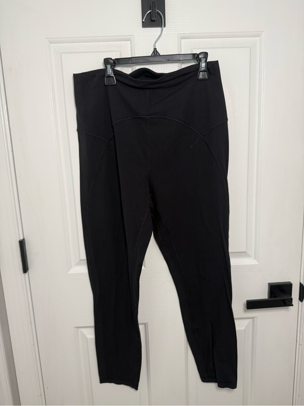 lululemon athletica Black High-Waist Leggings with Contour Seams